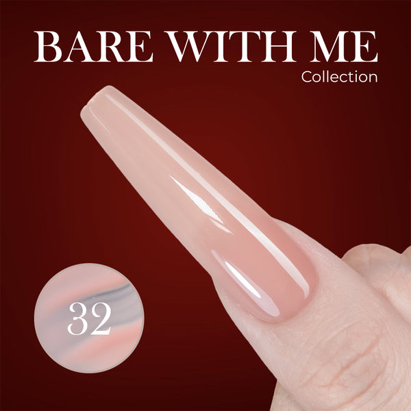 Jelly Gel Polish Colors - Lavis J03-32 - Bare With Me Collection by LAVIS NAILS sold by DTK Nail Supply