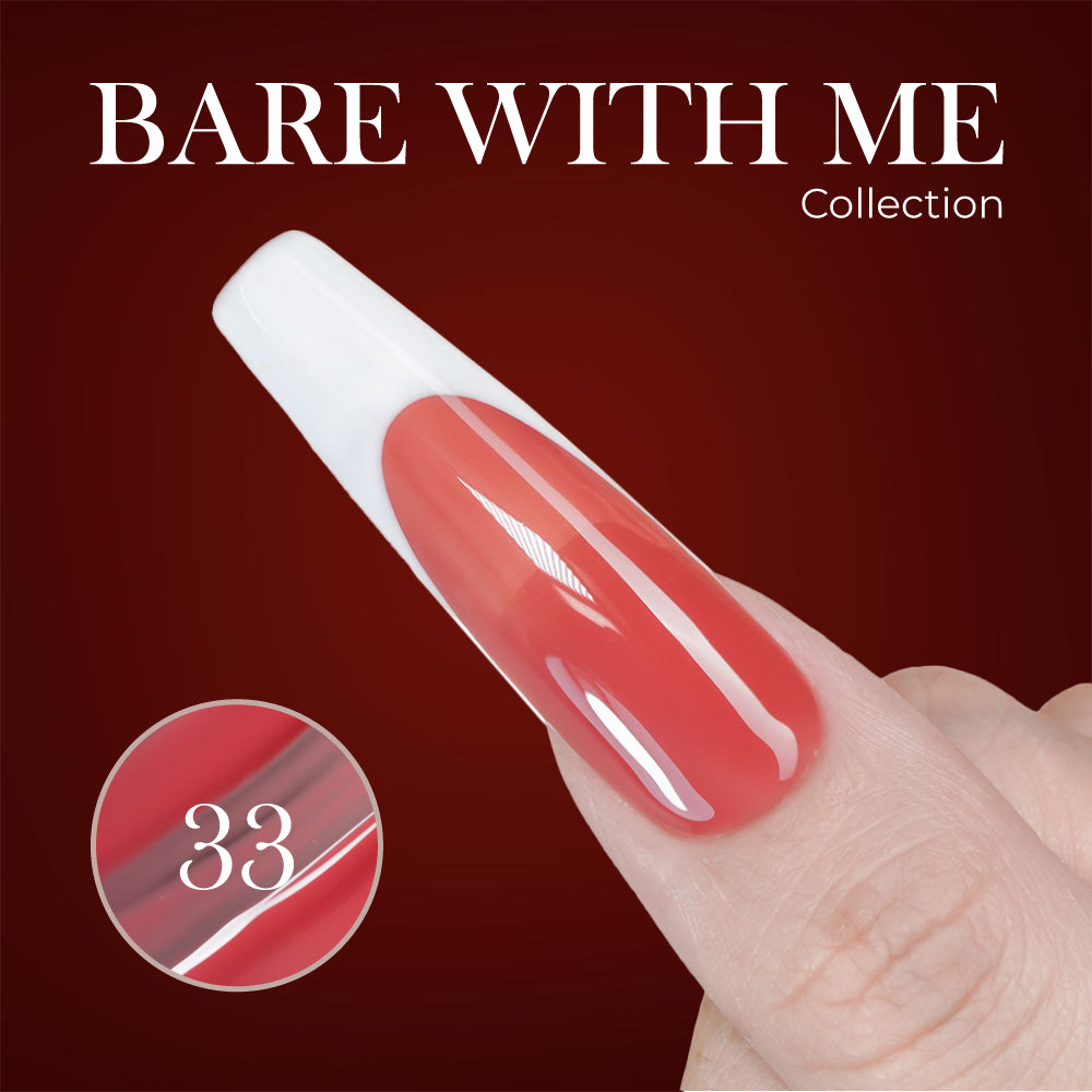 Jelly Gel Polish Colors - Lavis J03-33 - Bare With Me Collection by LAVIS NAILS sold by DTK Nail Supply