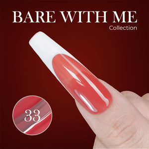 Jelly Gel Polish Colors - Lavis J03-33 - Bare With Me Collection by LAVIS NAILS sold by DTK Nail Supply