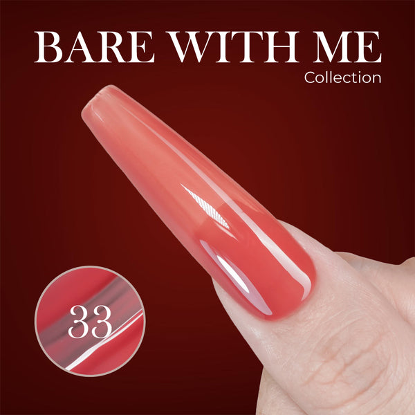Jelly Gel Polish Colors - Lavis J03-33 - Bare With Me Collection by LAVIS NAILS sold by DTK Nail Supply