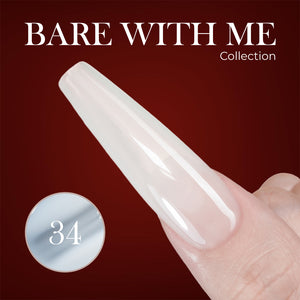 Jelly Gel Polish Colors - Lavis J03-34 - Bare With Me Collection by LAVIS NAILS sold by DTK Nail Supply
