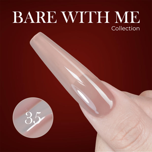 Jelly Gel Polish Colors - Lavis J03-35 - Bare With Me Collection by LAVIS NAILS sold by DTK Nail Supply