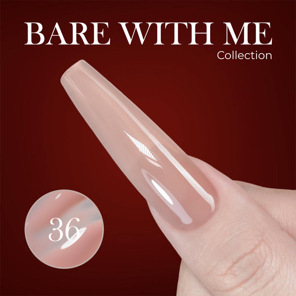 Jelly Gel Polish Colors - Lavis J03-36 - Bare With Me Collection by LAVIS NAILS sold by DTK Nail Supply