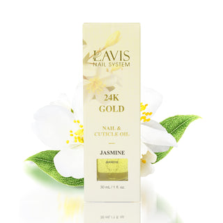  Lavis 24K Gold Nail & Cuticle Oil - Jasmine - 30mL by LAVIS NAILS TOOL sold by DTK Nail Supply