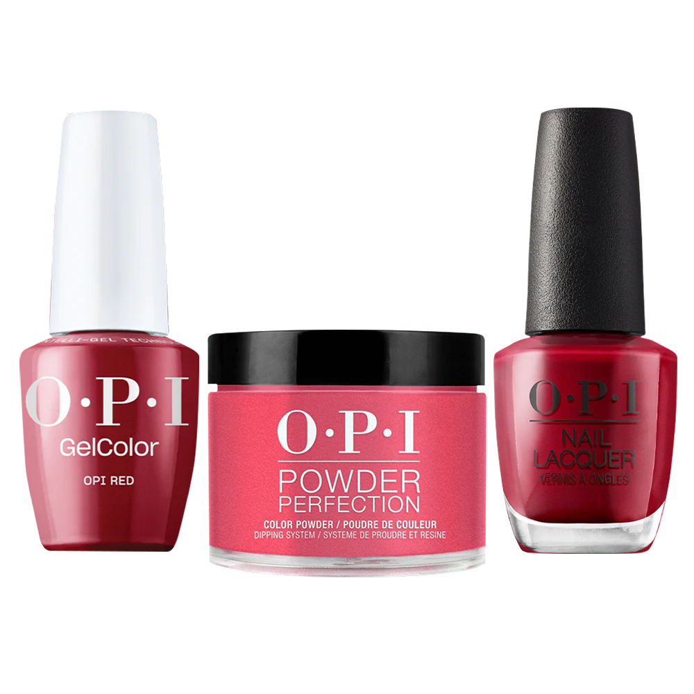 OPI Intelli 3 in 1 - L72 OPI Red - Dip, Gel & Lacquer Matching
