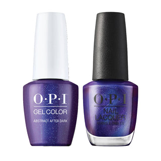 OPI Gel Nail Polish Duo - LA10 Abstract After Dark - Purple Colors