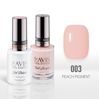  Lavis Gel Nail Polish Duo - 003 Peach Pigment by LAVIS NAILS sold by DTK Nail Supply