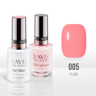  Lavis Gel Nail Polish Duo - 005 Coral Colors - Flier by LAVIS NAILS sold by DTK Nail Supply