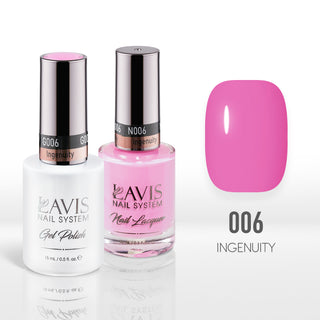 Lavis Gel Nail Polish Duo - 006 Pink Colors - Ingenuity