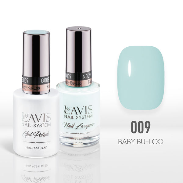  Lavis Gel Nail Polish Duo - 009 Baby Bu-Loo by LAVIS NAILS sold by DTK Nail Supply