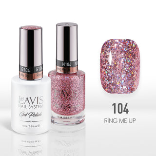  Lavis Gel Nail Polish Duo - 104 Ring Me Up by LAVIS NAILS sold by DTK Nail Supply