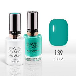 Lavis Gel Nail Polish Duo - 139 Teal Colors - Aloha by LAVIS NAILS sold by DTK Nail Supply