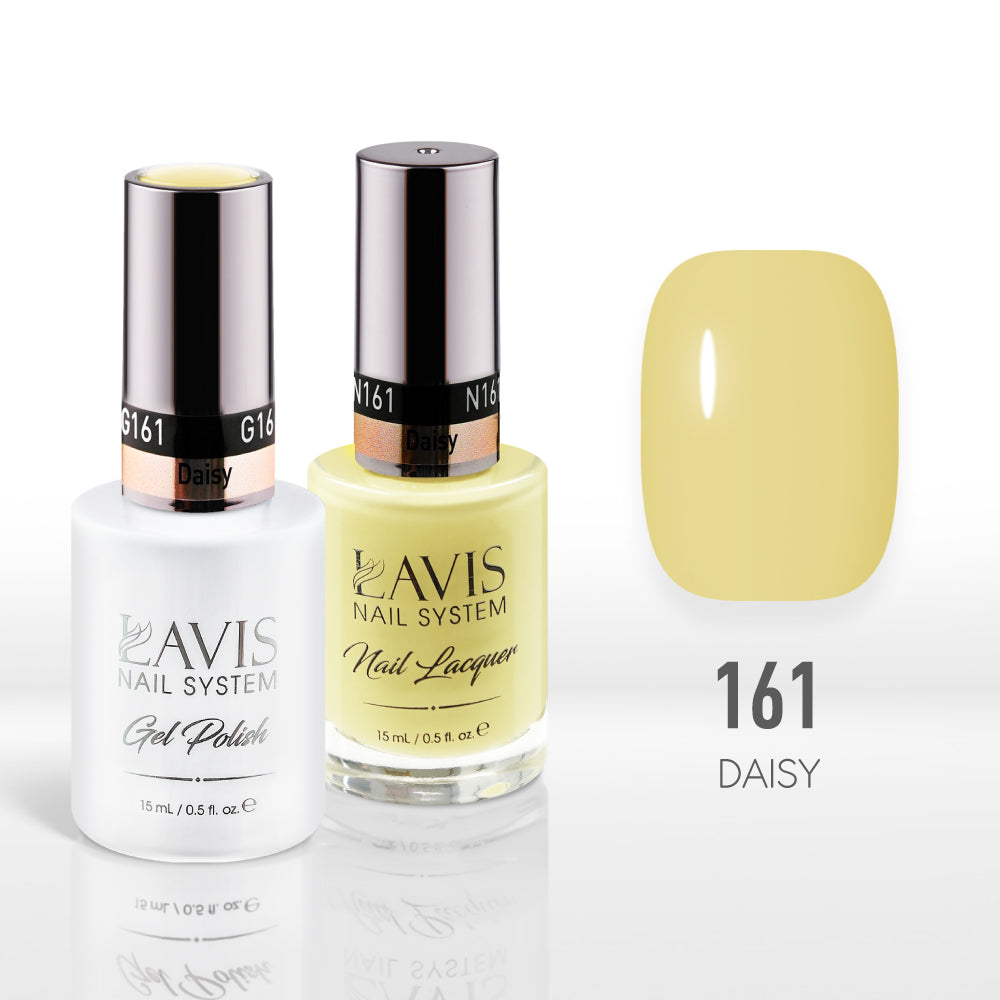 Lavis Gel Nail Polish Duo - 161 Yellow Colors - Daisy by LAVIS NAILS sold by DTK Nail Supply