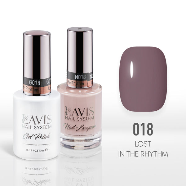  Lavis Gel Nail Polish Duo - 018 Lost in the Rhythm by LAVIS NAILS sold by DTK Nail Supply