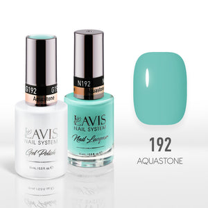 Lavis Gel Nail Polish Duo - 192 Green Colors - Aquastone by LAVIS NAILS sold by DTK Nail Supply
