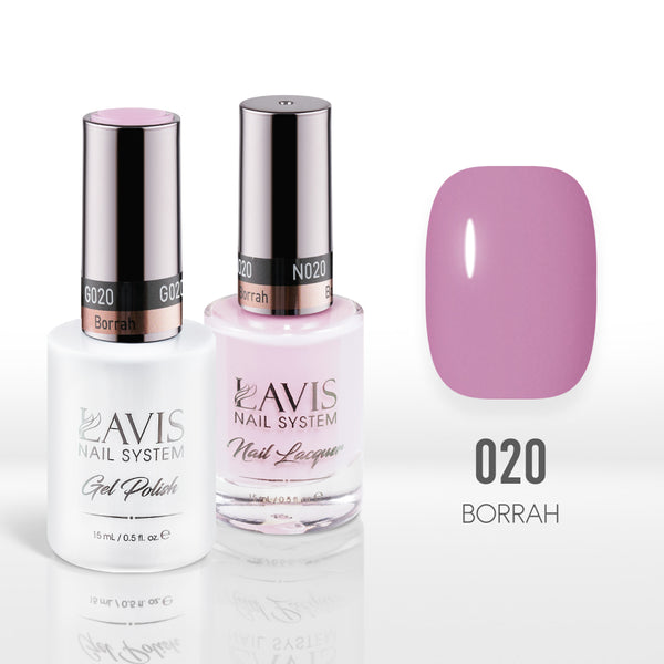  Lavis Gel Nail Polish Duo - 020 Borrah by LAVIS NAILS sold by DTK Nail Supply
