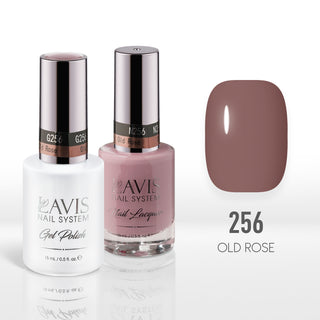  Lavis Gel Nail Polish Duo - 256 Vintage Rose Colors - Old Rose by LAVIS NAILS sold by DTK Nail Supply