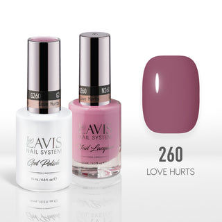 Lavis Gel Nail Polish Duo - 260 Pink Colors - Love Hurts by LAVIS NAILS sold by DTK Nail Supply