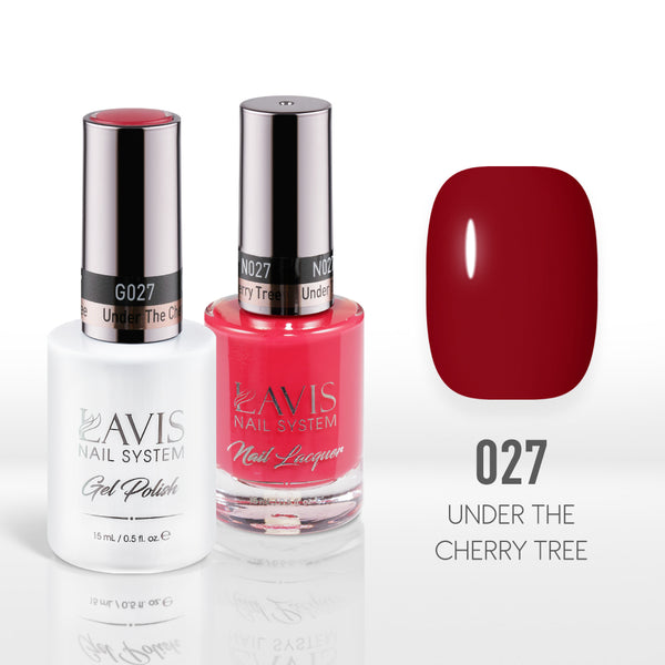  Lavis Gel Nail Polish Duo - 027 Under The Cherry Tree by LAVIS NAILS sold by DTK Nail Supply
