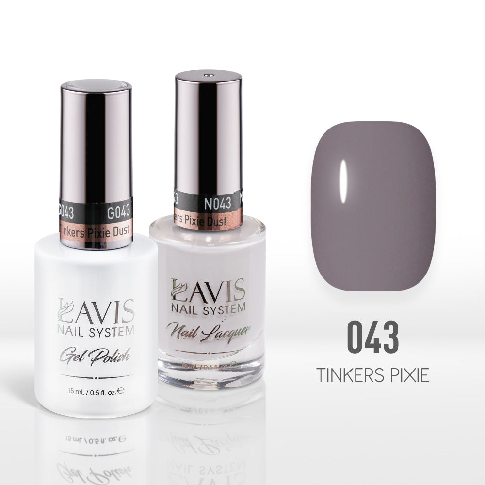  Lavis Gel Nail Polish Duo - 043 Tinkers Pixie Dust by LAVIS NAILS sold by DTK Nail Supply