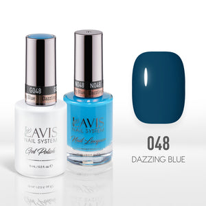  Lavis Gel Nail Polish Duo - 048 Dazzling Blue by LAVIS NAILS sold by DTK Nail Supply