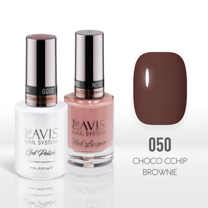  Lavis Gel Nail Polish Duo - 050 Choco Chip Brownie by LAVIS NAILS sold by DTK Nail Supply