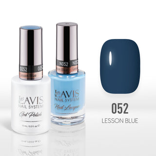  Lavis Gel Nail Polish Duo - 052 Blue Colors - Lesson Blue by LAVIS NAILS sold by DTK Nail Supply