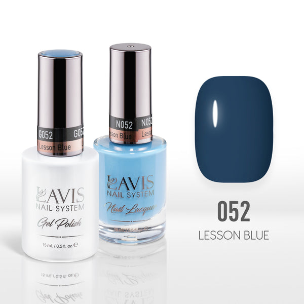  Lavis Gel Nail Polish Duo - 052 Lesson Blue by LAVIS NAILS sold by DTK Nail Supply