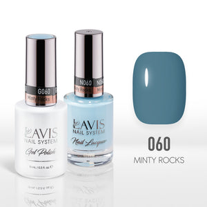  Lavis Gel Nail Polish Duo - 060 Minty Rocks by LAVIS NAILS sold by DTK Nail Supply
