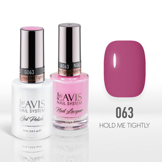  Lavis Gel Nail Polish Duo - 063 Purple Colors - Hold Me Tightly by LAVIS NAILS sold by DTK Nail Supply