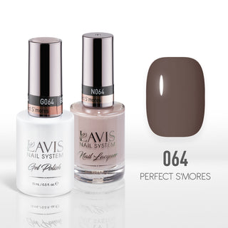  Lavis Gel Nail Polish Duo - 064 Brown Colors - Perfect S'mores by LAVIS NAILS sold by DTK Nail Supply