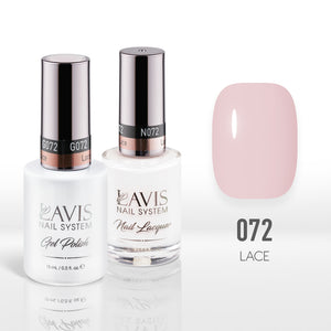  Lavis Gel Nail Polish Duo - 072 Lace by LAVIS NAILS sold by DTK Nail Supply