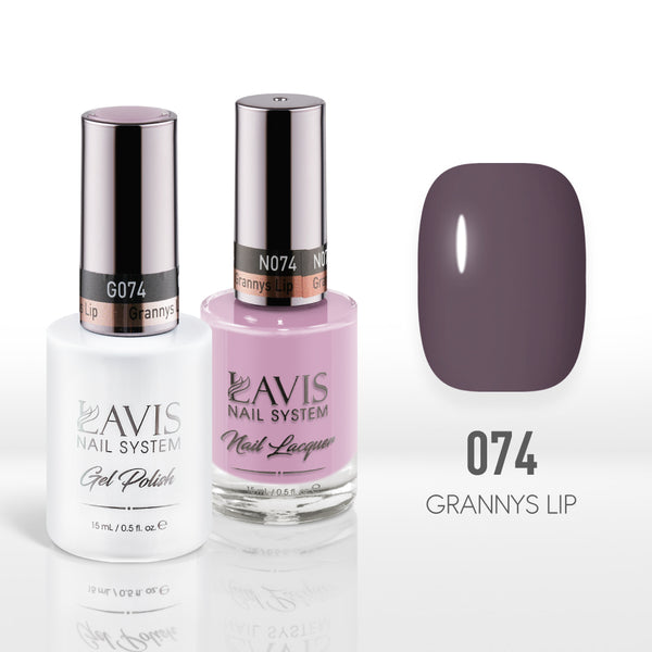  Lavis Gel Nail Polish Duo - 074 Grannys Lip by LAVIS NAILS sold by DTK Nail Supply