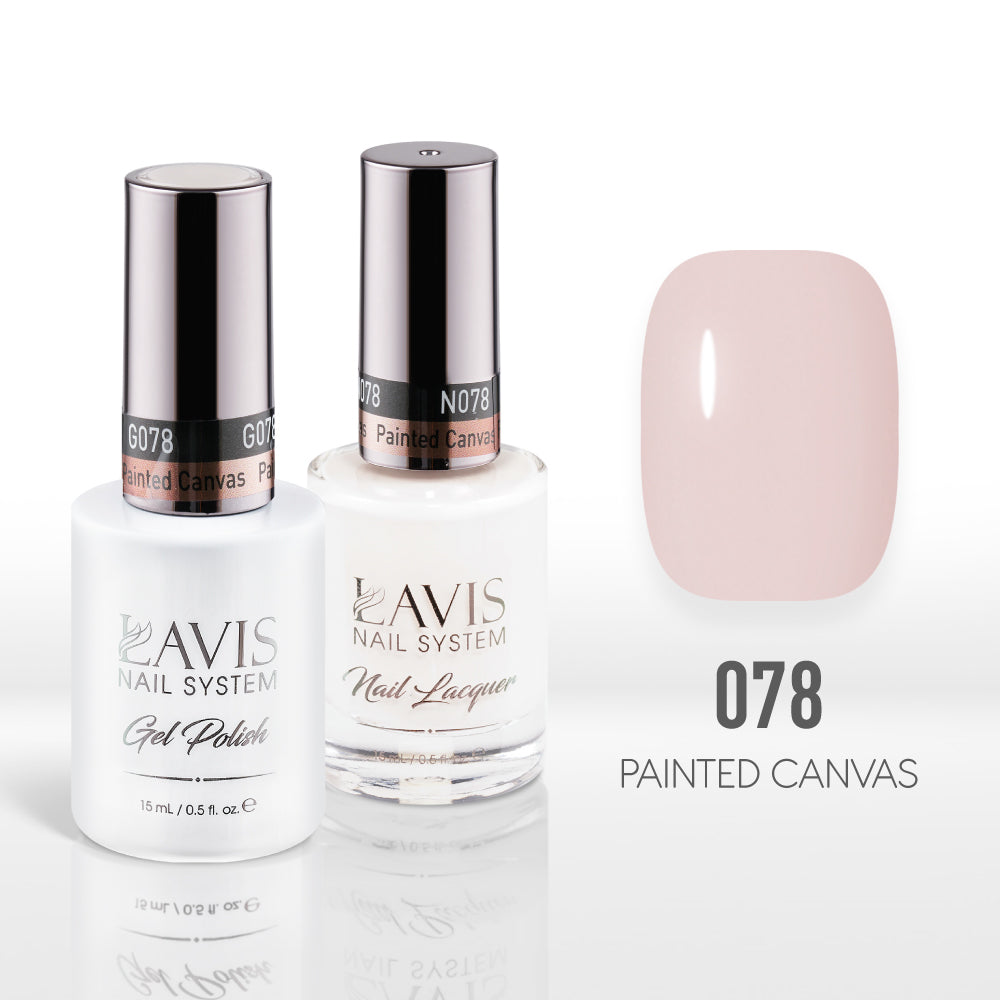 Lavis Gel Nail Polish Duo - 078 Painted Canvas by LAVIS NAILS sold by DTK Nail Supply
