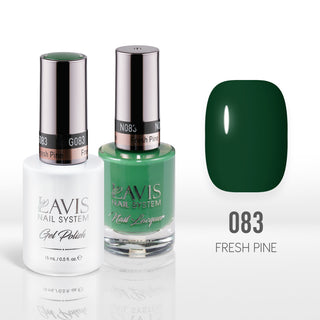Lavis Gel Nail Polish Duo - 083 Green Colors - Fresh Pine