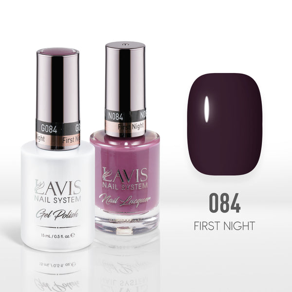  Lavis Gel Nail Polish Duo - 084 First Night by LAVIS NAILS sold by DTK Nail Supply