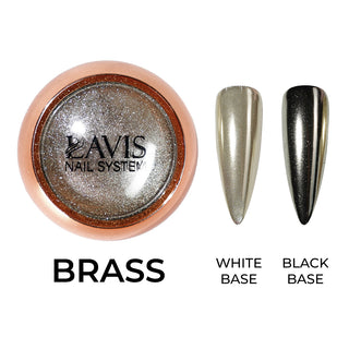 Classic Chrome Nail Powder - Brass