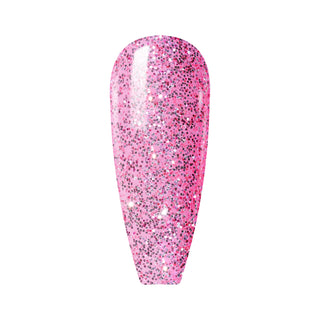  LAVIS 3 in 1 - 098 Pretty Pink Glitter - Acrylic & Dip Powder, Gel & Lacquer by LAVIS NAILS sold by DTK Nail Supply