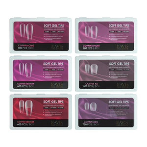 LAVIS Coffin - Soft Gel Tips by LAVIS NAILS TOOL sold by DTK Nail Supply