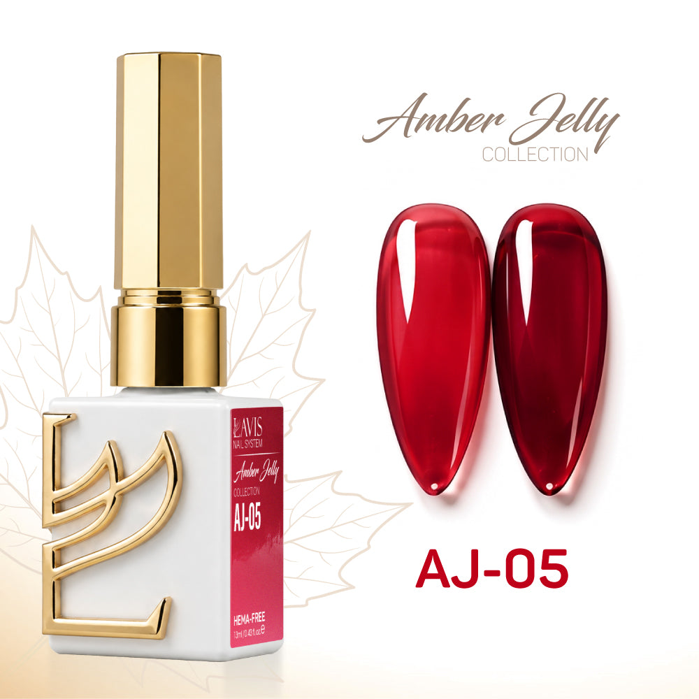 LAVIS AJ - 05 - Gel Polish 0.5 oz - Amber Jelly Collection