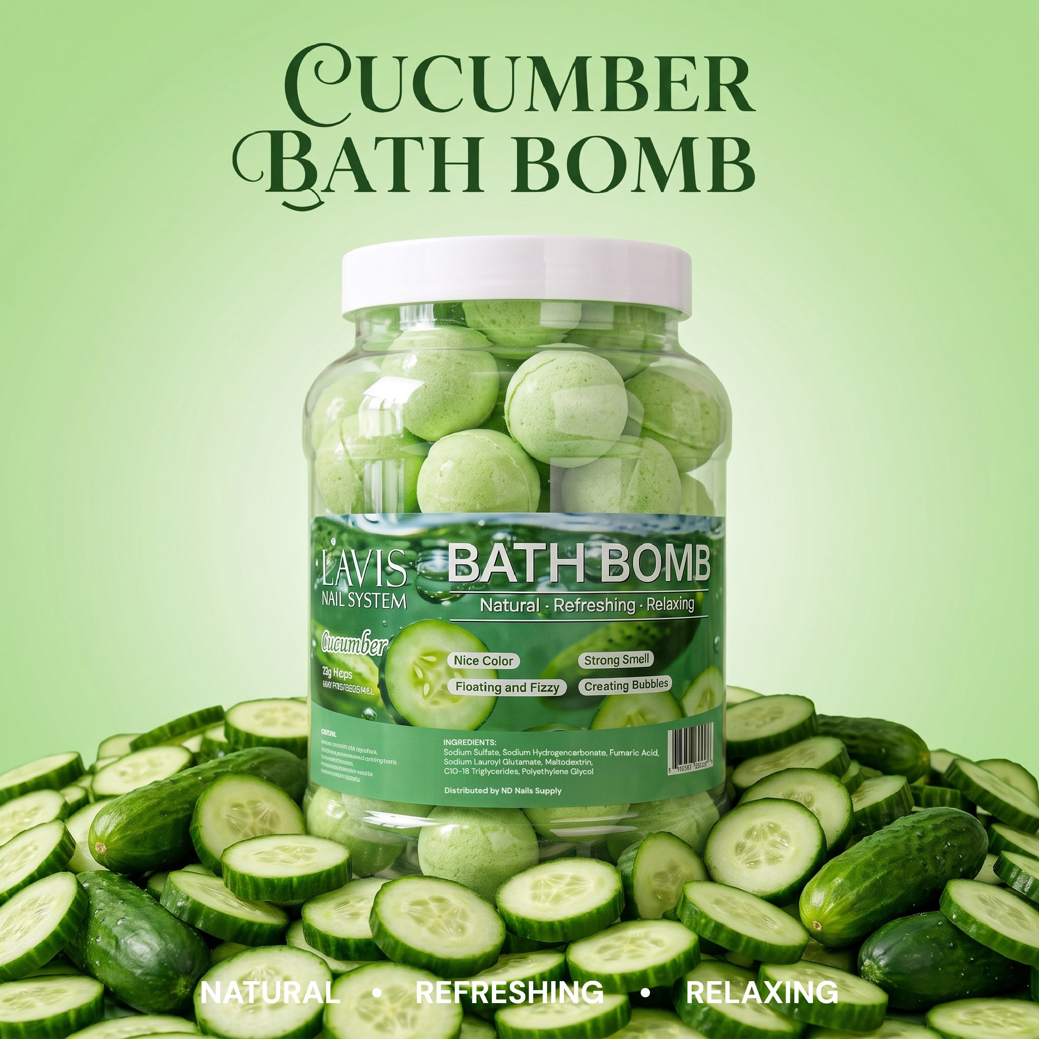 LAVIS Bath Bomb - Cucumber