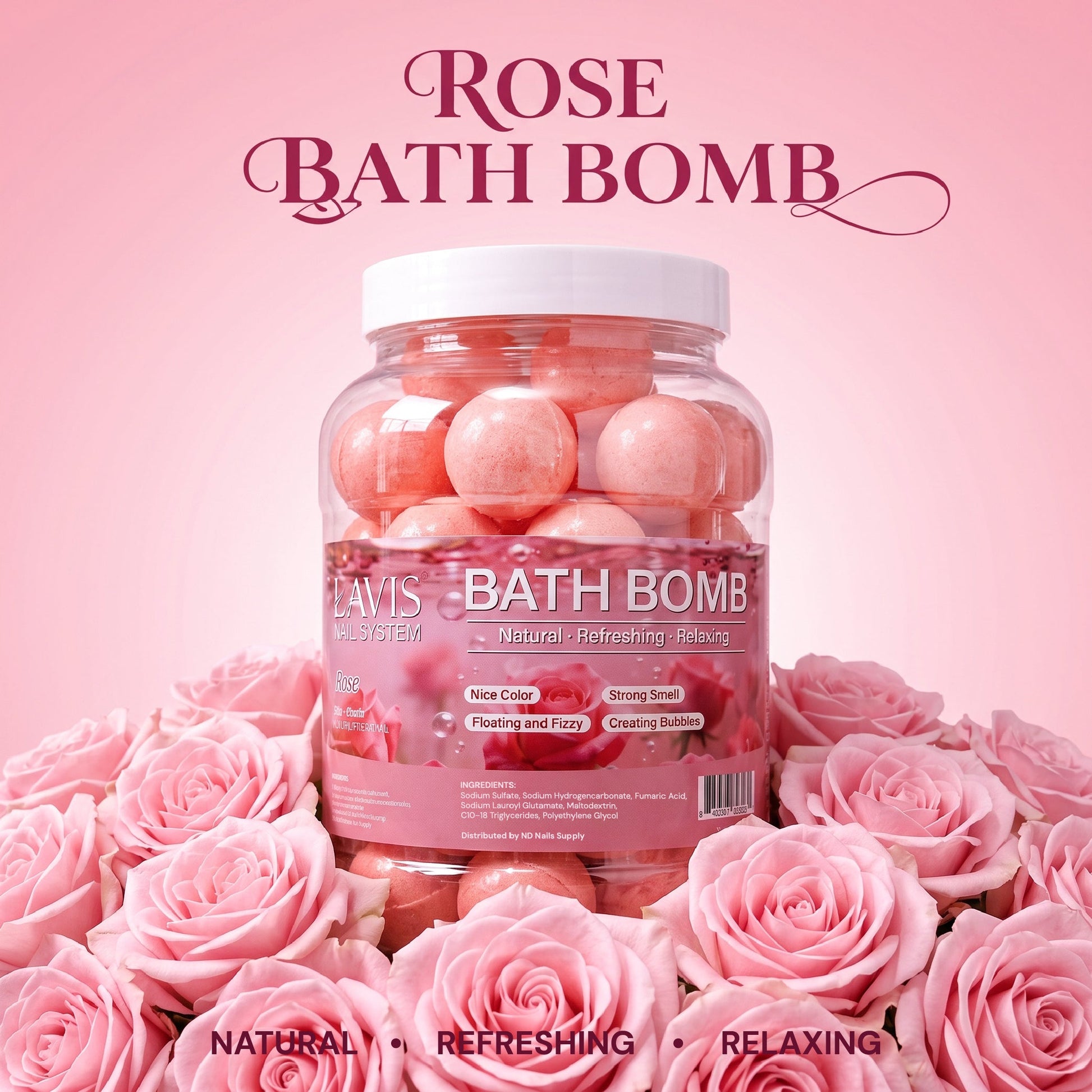 LAVIS Bath Bomb - Rose