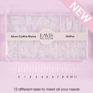 LAVIS - SHORT COFFIN MATTE - Clear - 504 Pcs