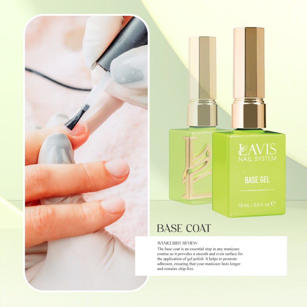  LAVIS Gel Polish Base Coat - 0.5 oz (New) by LAVIS NAILS sold by DTK Nail Supply