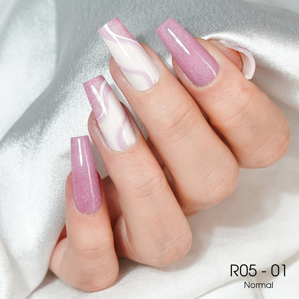 LAVIS Reflective R05 - 01 - Gel Polish 0.5 oz - Blossom Bass Reflective Collection by LAVIS NAILS sold by DTK Nail Supply