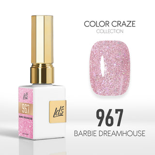 LDS Color Craze Gel Nail Polish - 967 Barbie Dreamhouse - 0.5oz