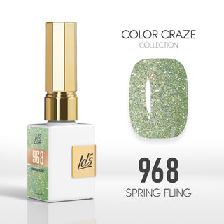 LDS Color Craze Gel Nail Polish - 968 Spring Fling - 0.5oz