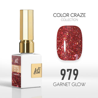 LDS Color Craze Gel Nail Polish - 979 Garnet Glow - 0.5oz