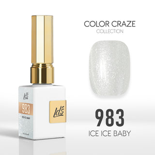 LDS Color Craze Gel Nail Polish - 983 Ice Ice Baby - 0.5oz