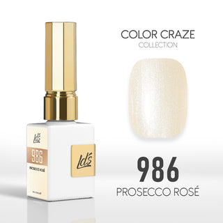 LDS Color Craze Gel Nail Polish - 986 Frosecco Rose - 0.5oz